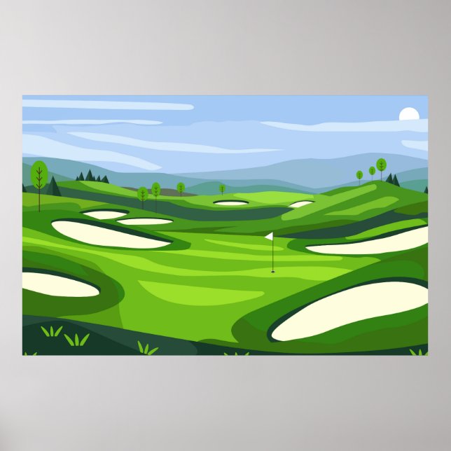 Naturlandschaft Poster (Vorne)