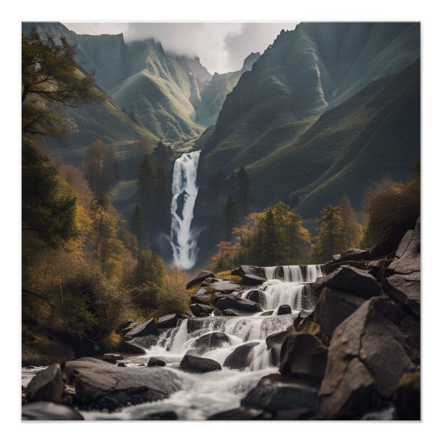 Naturlandschaft Poster (Vorderseite)