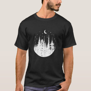 Naturlandschaft Wälder nach Nacht T-Shirt