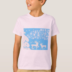 Naturlandschaften Jahreszeiten Winterschneeflocken T-Shirt