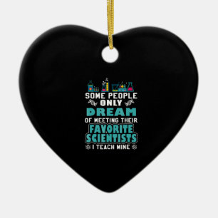 Naturlehrer Teach Biology Chemistry Physik Keramik Ornament