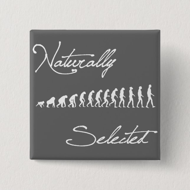Natürlich ausgewähltes Evolutions-Shirt Button (Vorderseite)