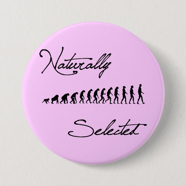 Natürlich ausgewähltes Evolutions-Shirt Button (Vorderseite)