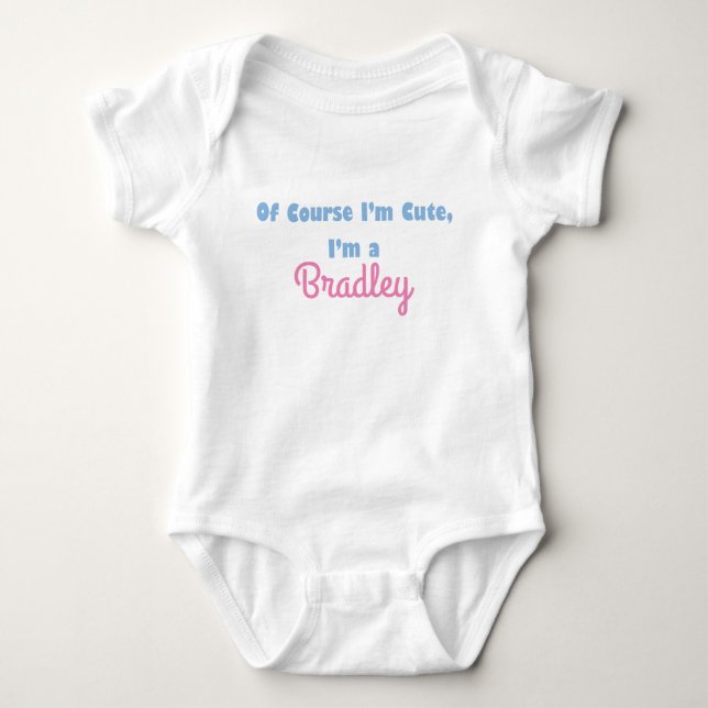 Natürlich bin ich Niedlich für Baby-Outfit Baby Strampler (Vorderseite)