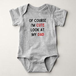 Natürlich bin ich Niedlicher Baby Bodysuit Strampler