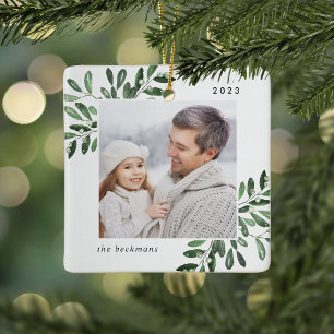 Natürlich Freude Botanisches Personalisiertes Fo Keramikornament