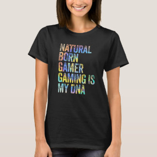 Natürlich geborener Gamer Gaming Ist Mein Dna Vin T-Shirt