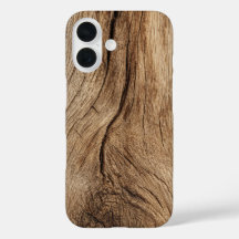 Natürlich gemaserte Holz-Handyhülle