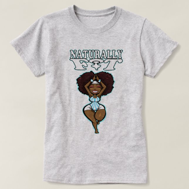 NATÜRLICH GEPASSTES YOGA T-Shirt (Design vorne)