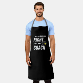Natürlich habe ich recht, wenn ich ein Tennistrain Schürze