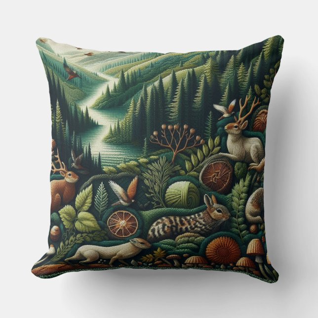 Naturlich Inspiriert Strick Kissen (Vorderseite)