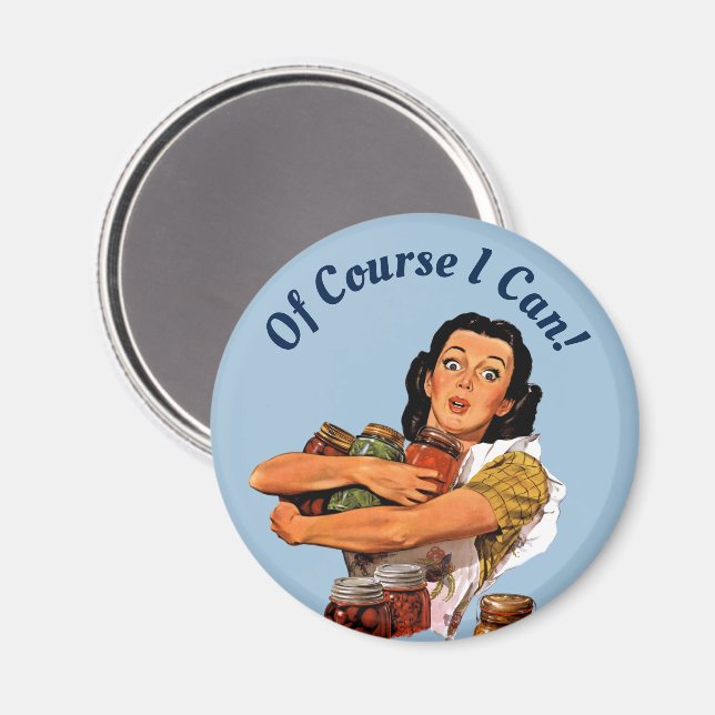 Natürlich kann ich Magnet (Vorderseite/Rückseite)