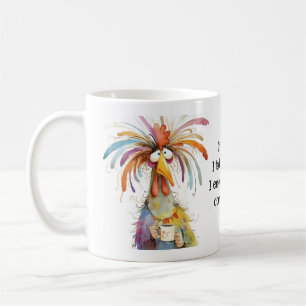 Natürlich rede ich mit mir selbst Hahn Lustig Kaffeetasse