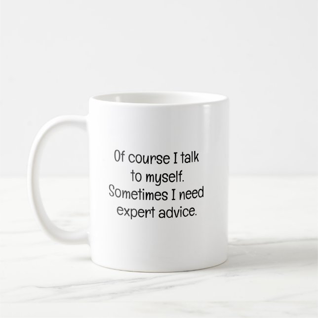 Natürlich rede ich mit mir selbst kaffeetasse (Links)