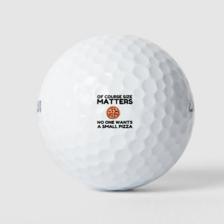 Natürlich spielt die Größe eine Rolle, aber nieman Golfball