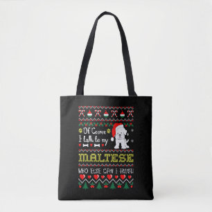 Natürlich spreche ich mit maltesischen Weihnachtsk Tasche