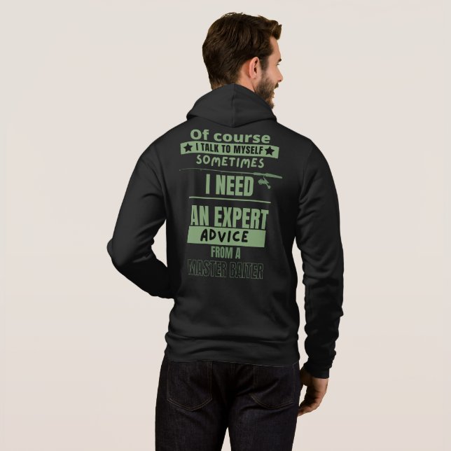 Natürlich spreche ich mit mir selbst hoodie (Schwarz voll)