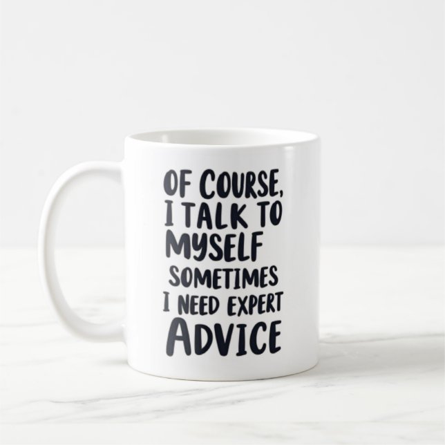 Natürlich spreche ich mit mir selbst kaffeetasse (Links)