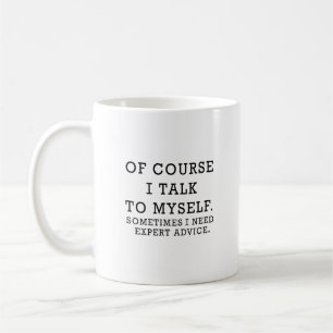 Natürlich spreche ich mit mir selbst lustige Kaff Kaffeetasse
