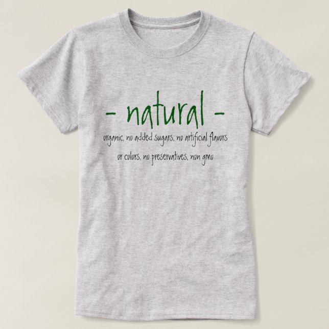 Natürlich T-Shirt (Design vorne)