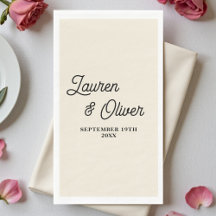 Natürlich Weiße Schrift Minimalistische Hochzeit