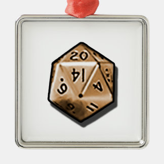 Natürliche 20 ornament aus metall