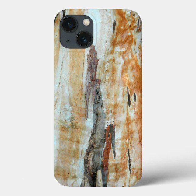 Natürliche Baumrinde bunt orange und grau Bild Case-Mate iPhone Hülle (Rückseite)