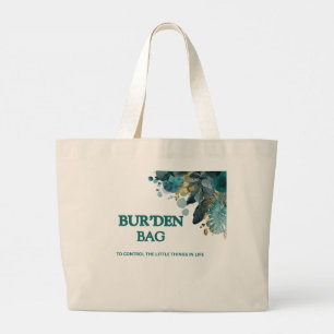 NATÜRLICHE BAUMWOLLE TEAL BLUMENMUSTER JUMBO-DAMEN JUMBO STOFFBEUTEL
