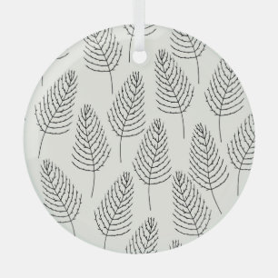 Natürliche Blüte: Abstrakt weiß Vintag Ornament Aus Glas