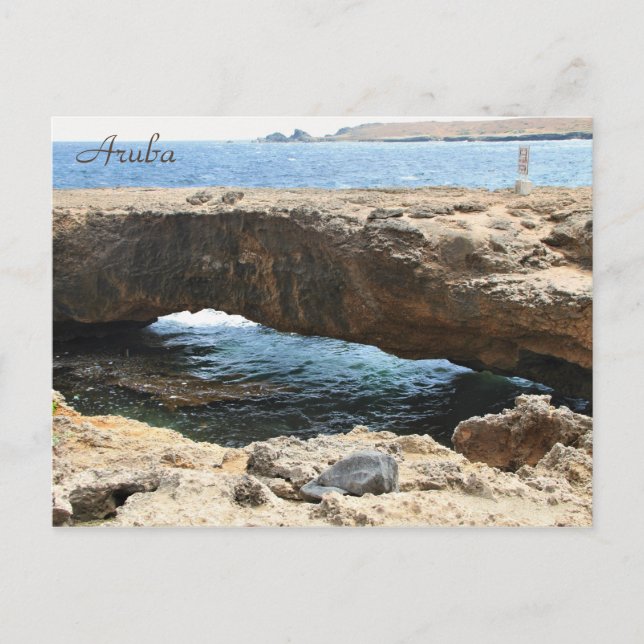Natürliche Brücke Aruba, Fotografie, Postkarte (Vorderseite)