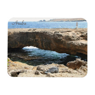 Natürliche Brücke in Aruba, Fotografie, Magnet