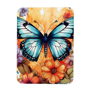 Natürliche Butterfly Blütenblütenblüte Haven Wasse Magnet