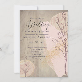 Natürliche Erde Rustikales Waldland-Blätter