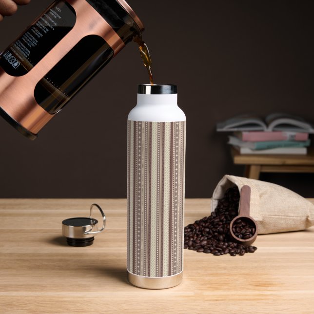 Natürliche Erdtöne Trinkflasche (Kaffee)
