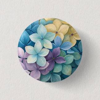 Natürliche farbenfrohe Blumen Button