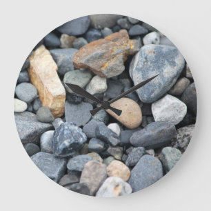 Natürliche Felsen-Stein-Uhr Große Wanduhr