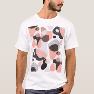 Natürliche Formen: Geometrische Nahtlose Textur. T-Shirt