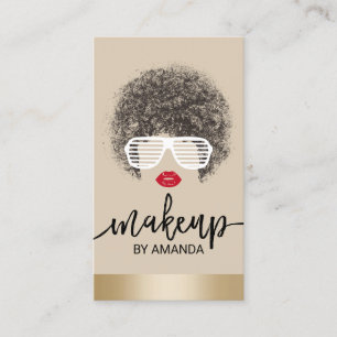 Natürliche Friseursalon Modern Makeup Artist Salo Visitenkarte