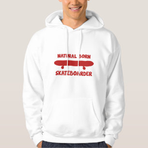Natürliche Geborene Skateboarder Hoodie
