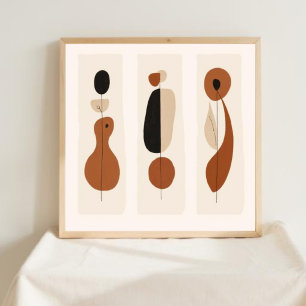 Natürliche Geometrie – Feministische Minimalistisc Poster