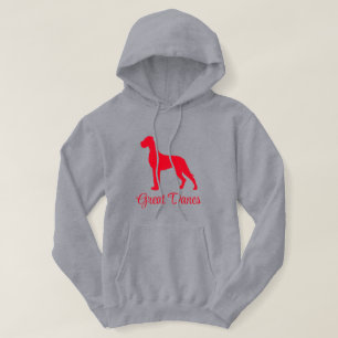 Natürliche Great Dane Kapuzenjacke Hoodie