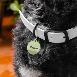 Natürliche grüne Streifen Haustiermarke