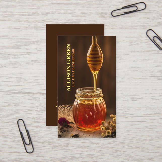 Natürliche Hautpflege Gesichtsbehandlungen Aromath Visitenkarte (Vorderseite/Rückseite Beispiel)