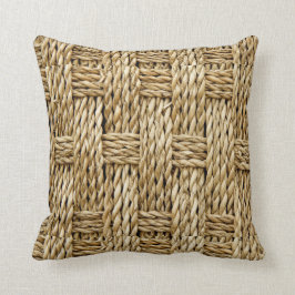 NATÜRLICHE IMITATE TEXTURE STROW WEAVE SOMMERPILLO KISSEN