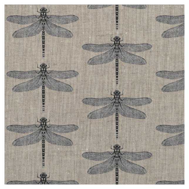 Natürliche Insektenkunst der Libelle Stoff (Muster)