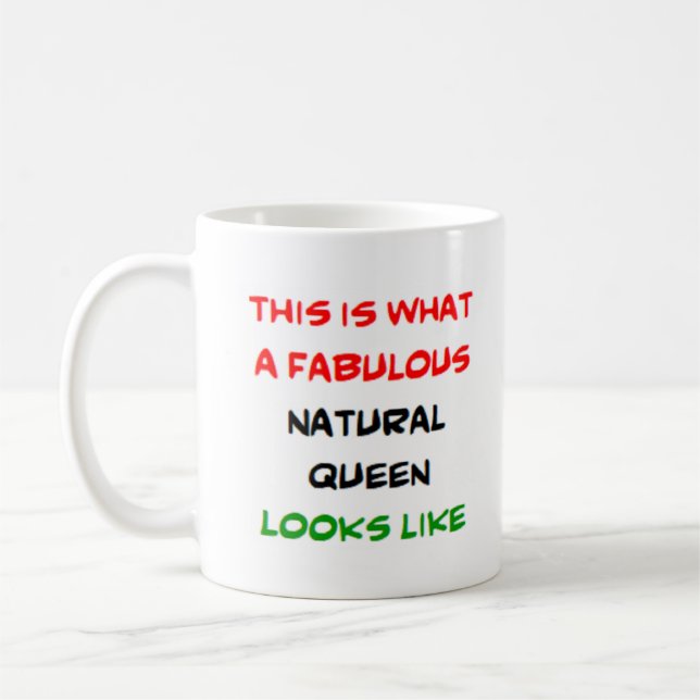 natürliche Königin, fabelhaft Kaffeetasse (Links)
