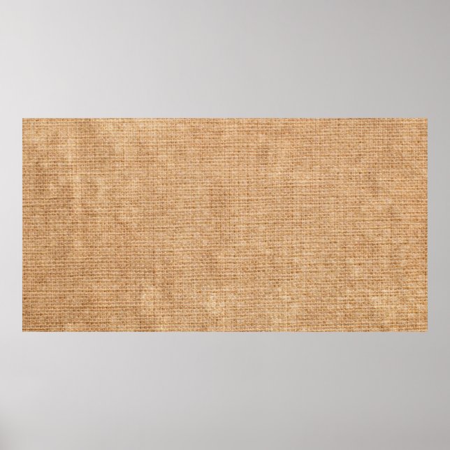 natürliche Leinenstruktur als Background-Bagging,  Poster (Vorne)