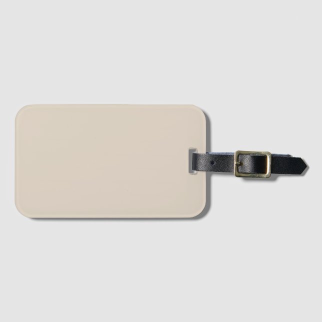 Natürliche Linde Farbe Gepäckanhänger (Vorderseite (Horizontal))