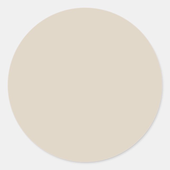 Natürliche Linde Farbe Runder Aufkleber (Vorderseite)