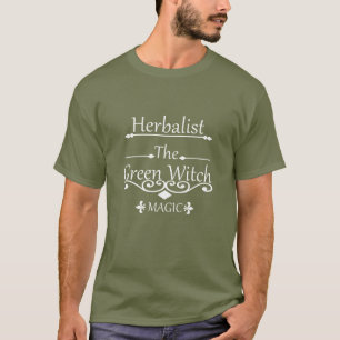Natürliche Medizin Grüne Hexe Kräuterkundige T-Shirt